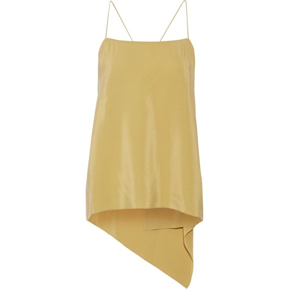 Theory delicate silk tank top in color Pollen - Picture 3 of 10